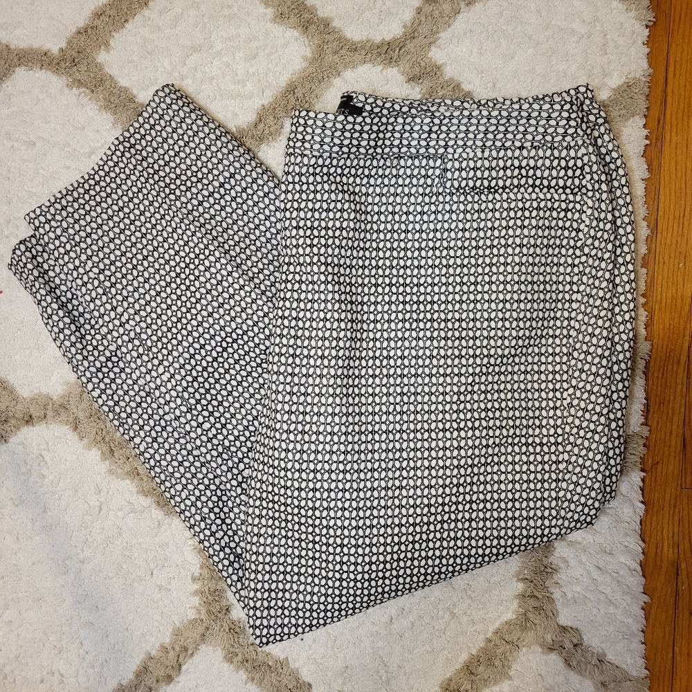 Black and White Talbots Hampshire Dress Pants Sz 22W NWT